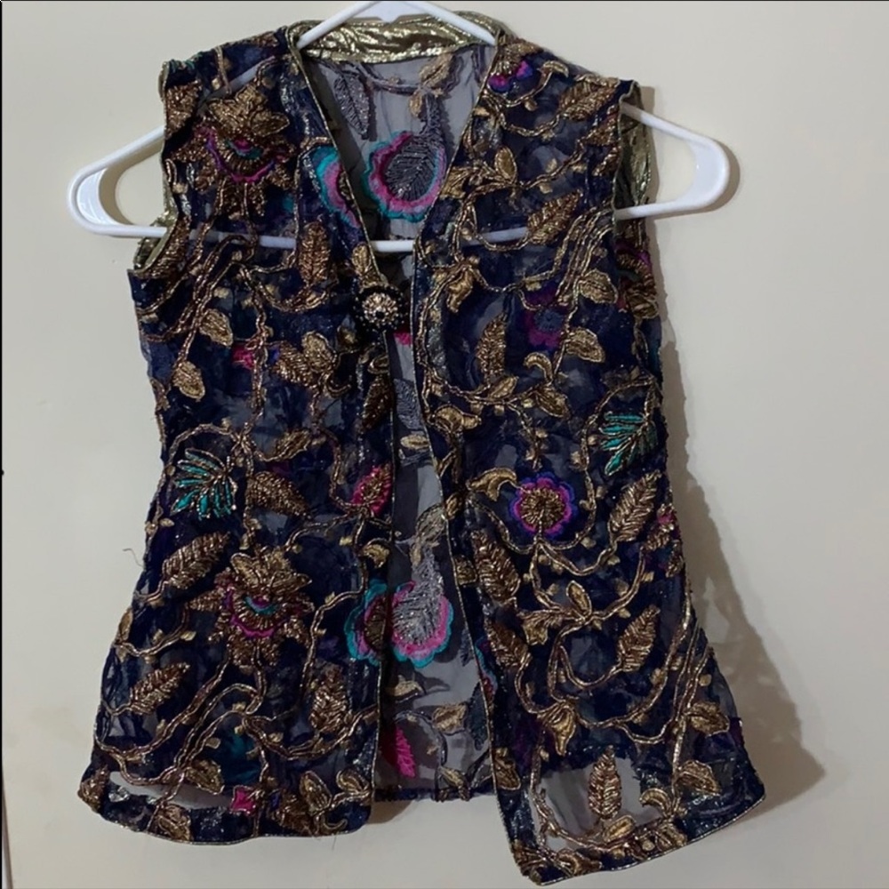 Pakistani Indian velvet and net work